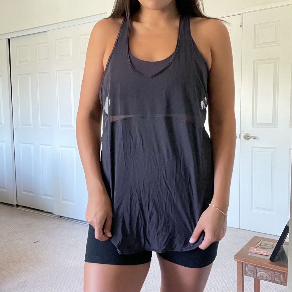 Lululemon Mesh Tank with Built-in Bra